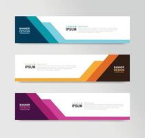 vektor abstrakt banner design webbmall