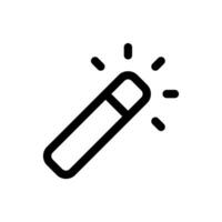 magi wand verktyg ikon i trendig platt stil isolerat på vit bakgrund. magi wand verktyg silhuett symbol för din hemsida design, logotyp, app, ui. vektor illustration, eps10.