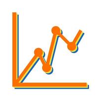 Vektorsymbol für statistische Diagramme vektor