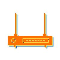 WLAN-Router-Vektorsymbol vektor