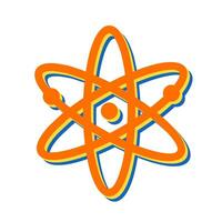 atom- strukturera vektor ikon