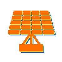 Vektorsymbol für Solarpanel vektor