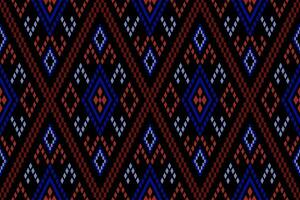 korsa sy färgrik geometrisk traditionell etnisk mönster ikat sömlös mönster abstrakt design för tyg skriva ut trasa klänning matta gardiner och sarong aztec afrikansk indisk indonesiska vektor