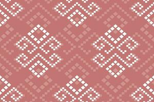 Kreuz Stich bunt geometrisch traditionell ethnisch Muster Ikat nahtlos Muster abstrakt Design zum Stoff drucken Stoff Kleid Teppich Vorhänge und Sarong aztekisch afrikanisch indisch indonesisch vektor