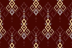 Kreuz Stich bunt geometrisch traditionell ethnisch Muster Ikat nahtlos Muster abstrakt Design zum Stoff drucken Stoff Kleid Teppich Vorhänge und Sarong aztekisch afrikanisch indisch indonesisch vektor