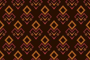 Kreuz Stich bunt geometrisch traditionell ethnisch Muster Ikat nahtlos Muster abstrakt Design zum Stoff drucken Stoff Kleid Teppich Vorhänge und Sarong aztekisch afrikanisch indisch indonesisch vektor