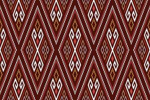 Kreuz Stich bunt geometrisch traditionell ethnisch Muster Ikat nahtlos Muster abstrakt Design zum Stoff drucken Stoff Kleid Teppich Vorhänge und Sarong aztekisch afrikanisch indisch indonesisch vektor