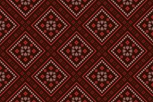 Kreuz Stich bunt geometrisch traditionell ethnisch Muster Ikat nahtlos Muster abstrakt Design zum Stoff drucken Stoff Kleid Teppich Vorhänge und Sarong aztekisch afrikanisch indisch indonesisch vektor