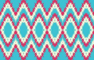 ethnisch abstrakt Ikat Kunst. aztekisch Ornament drucken. geometrisch ethnisch Muster nahtlos Farbe orientalisch. Design zum Hintergrund ,Vorhang, Teppich, Hintergrund, Kleidung, Verpackung, Batik, Vektor Illustration.