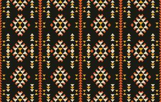 ethnisch abstrakt Ikat Kunst. aztekisch Ornament drucken. geometrisch ethnisch Muster nahtlos Farbe orientalisch. Design zum Hintergrund ,Vorhang, Teppich, Hintergrund, Kleidung, Verpackung, Batik, Vektor Illustration.