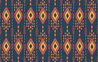 ethnisch abstrakt Ikat Kunst. aztekisch Ornament drucken. geometrisch ethnisch Muster nahtlos Farbe orientalisch. Design zum Hintergrund ,Vorhang, Teppich, Hintergrund, Kleidung, Verpackung, Batik, Vektor Illustration.