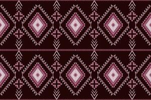 geometrisch nahtlos Muster zum Block Druck, Batik, Stoff, Textil.ethnisch abstrakt ikat.bunt abstrakt zeitgenössisch nahtlos Muster.Hand gezeichnet einzigartig drucken. vektor