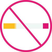 Nein Rauchen Symbol Vektor eben Illustration
