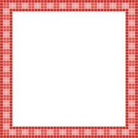 röd bricka ram, mosaik- bricka ram eller bakgrund, bricka bakgrund, sömlös mönster, mosaik- sömlös mönster, mosaik- plattor textur eller bakgrund. badrum vägg kakel, simning slå samman kakel. vektor