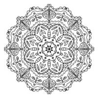 Mandala. Jahrgang dekorativ Elemente. orientalisch Muster. Anti-Stress Therapie. Logo von Yoga. Mandala zum Färbung. dekorativ runden Ornamente. Vektor Illustration.