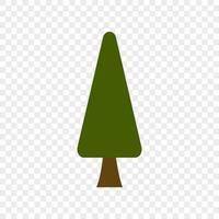 Weihnachten Baum Illustration. einfach Baum Symbol. Wald und Garten Symbol. Vektor