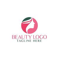 Vektor Blumen- Logo Vorlage im elegant und minimal Stil