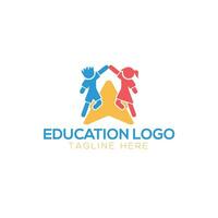 Digital Schule Logo Design Lager Vektor. vektor