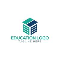 online Schule Logo. Lernen Logo Design Vektor