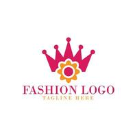 minimalistisch Zeichnung Kunst Damen Mode Logo Design vektor
