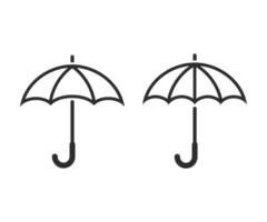 paraply linje ikon. linjär stil paraply ikon. paraply symbol vektor