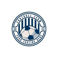 Fußball oder Fußball Verein Logo Abzeichen Vektor Design Vorlage