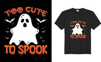 Lycklig halloween skön trollhårig och fest skrämmande kostym tryckfärdig vektor t-shirt. för söt till spöke