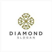 Diamant Logo Design Konzept. Universal- Diamant Logo. vektor