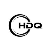 hdq brev logotyp design, inspiration för en unik identitet. modern elegans och kreativ design. vattenmärke din Framgång med de slående detta logotyp. vektor