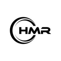 hmr logotyp design, inspiration för en unik identitet. modern elegans och kreativ design. vattenmärke din Framgång med de slående detta logotyp. vektor