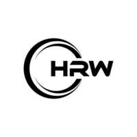 hrw Brief Logo Design, Inspiration zum ein einzigartig Identität. modern Eleganz und kreativ Design. Wasserzeichen Ihre Erfolg mit das auffällig diese Logo. vektor