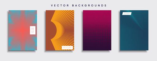 Minimale Vector-Cover-Designs. Zukünftige Plakatschablone vektor