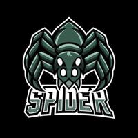 Spider Maskottchen Sport Esport Logo Vorlage vektor