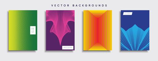 Minimale Vector-Cover-Designs. Zukünftige Plakatschablone vektor