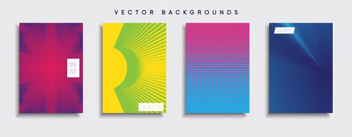 Minimale Vector-Cover-Designs. Zukünftige Plakatschablone vektor