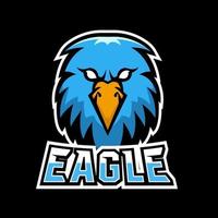 Adler-Sport- oder Esport-Gaming-Maskottchen-Logo-Vorlage für Ihr Team vektor