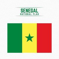 Senegals nationella flagga vektor