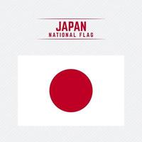 Japans nationella flagga vektor