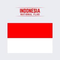 Nationalflagge von Indonesien vektor