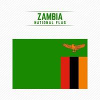 Zambias nationella flagga vektor