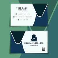 premie och minimalistisk företag kort design vektor