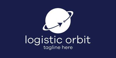 Orbit und logistisch Illustration Logo Symbol Vektor