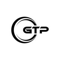 Gtp Logo Design, Inspiration zum ein einzigartig Identität. modern Eleganz und kreativ Design. Wasserzeichen Ihre Erfolg mit das auffällig diese Logo. vektor