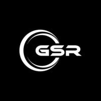 gsr Logo Design, Inspiration zum ein einzigartig Identität. modern Eleganz und kreativ Design. Wasserzeichen Ihre Erfolg mit das auffällig diese Logo. vektor