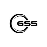 gss logotyp design, inspiration för en unik identitet. modern elegans och kreativ design. vattenmärke din Framgång med de slående detta logotyp. vektor