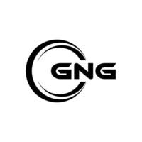 gng Logo Design, Inspiration zum ein einzigartig Identität. modern Eleganz und kreativ Design. Wasserzeichen Ihre Erfolg mit das auffällig diese Logo. vektor