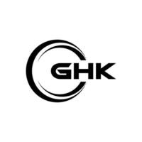 ghk logotyp design, inspiration för en unik identitet. modern elegans och kreativ design. vattenmärke din Framgång med de slående detta logotyp. vektor
