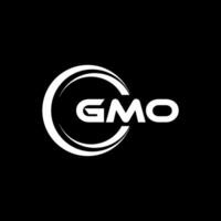 gmo logotyp design, inspiration för en unik identitet. modern elegans och kreativ design. vattenmärke din Framgång med de slående detta logotyp. vektor