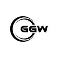 ggw Logo Design, Inspiration zum ein einzigartig Identität. modern Eleganz und kreativ Design. Wasserzeichen Ihre Erfolg mit das auffällig diese Logo. vektor