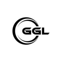 ggl Logo Design, Inspiration zum ein einzigartig Identität. modern Eleganz und kreativ Design. Wasserzeichen Ihre Erfolg mit das auffällig diese Logo. vektor